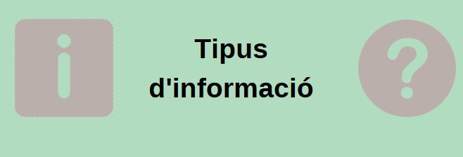 Tipus d'informaci&oacute;