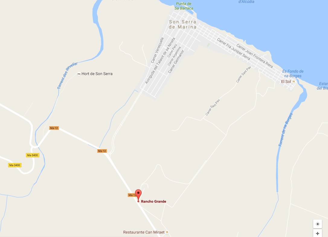 Rancho Grande - Localitzacio