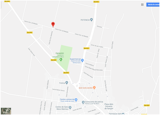 Caragolers de Muro - Localitzaci&oacute;