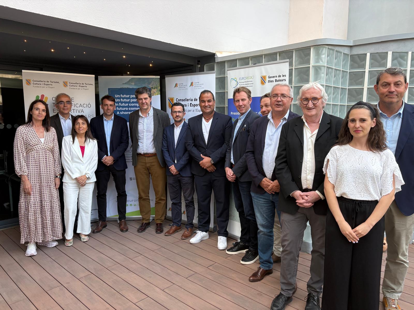 Representants de les Illes Balears, Catalunya i Occitània en una jornada de treball de la Eurorregión Pirineos Mediterráneo al CTEIB