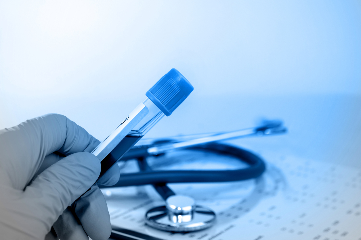 Detalle de un fonendoscopio