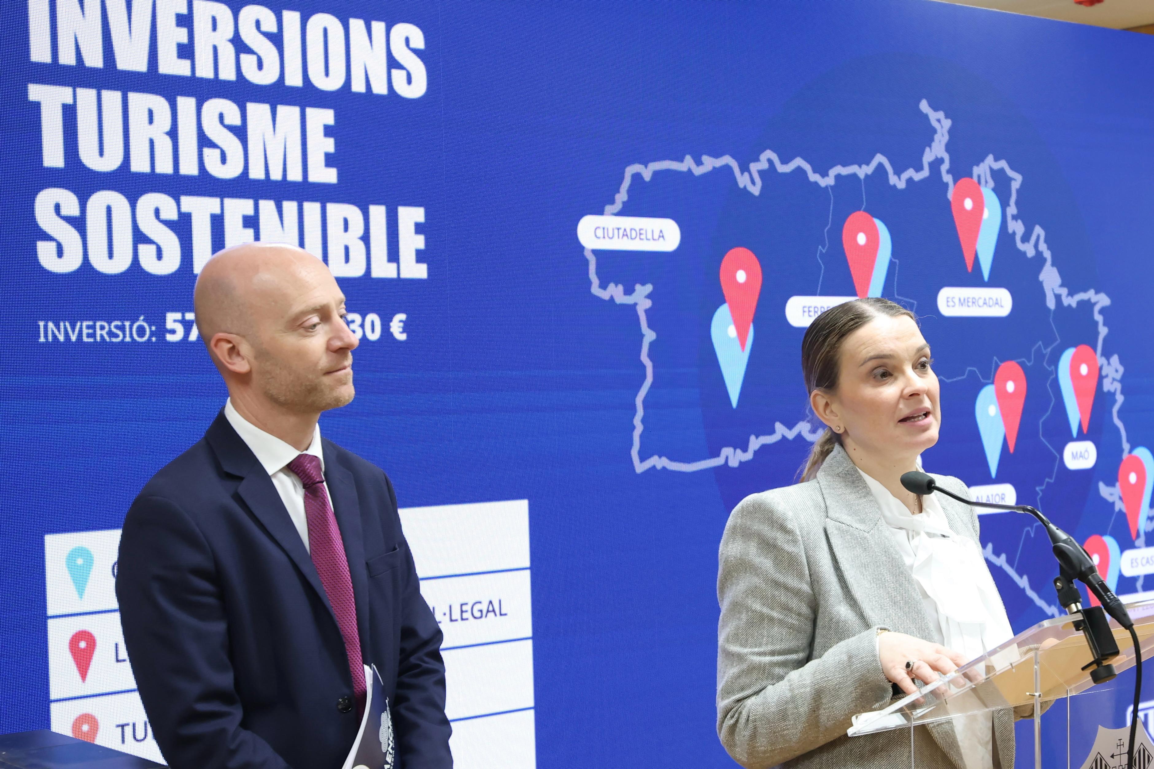 Compareixença de la presidenta Prohens i el president del Consell de Menorca, Adolfo Vilafranca