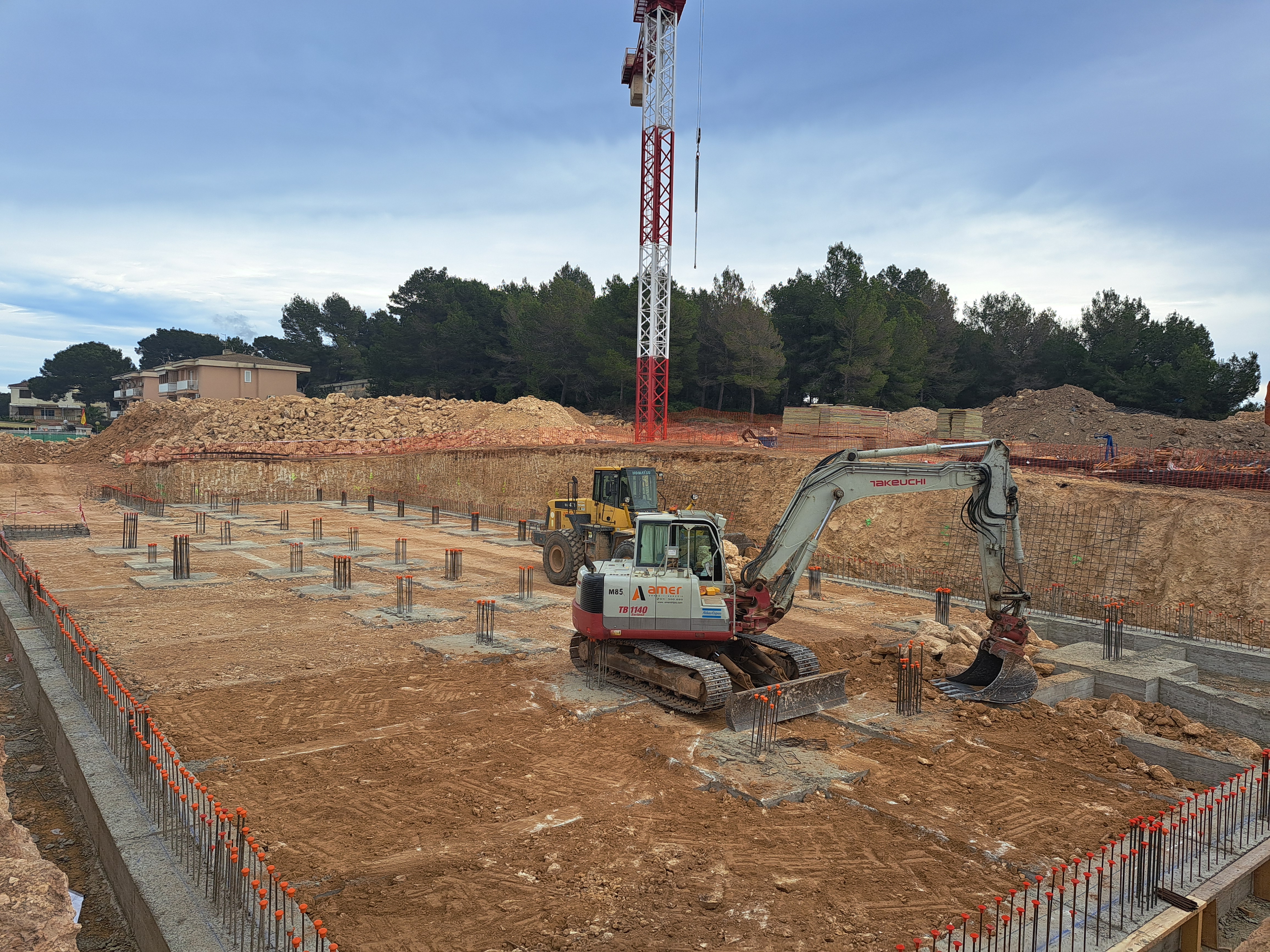 Obres de construcció del nou CEIP Can Picafort