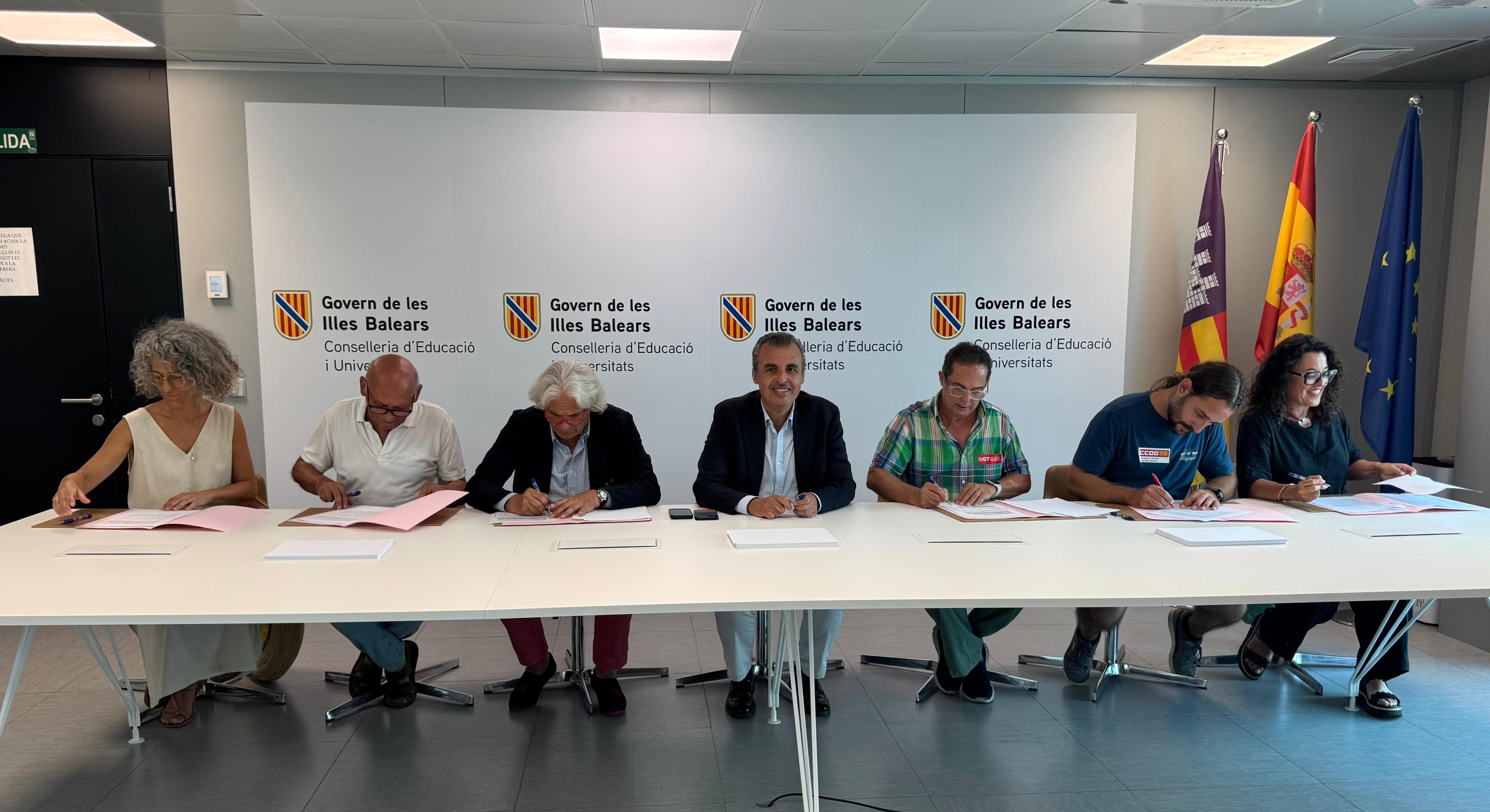 Educació celebra el acuerdo para la mejora de las condiciones salariales del personal de las escoletas de gestión indirecta de las Illes Balears