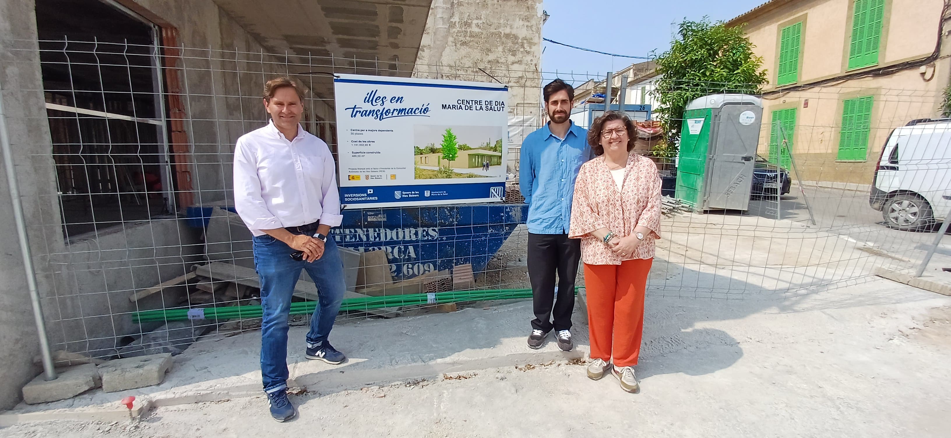 Visita a les obres del centre de dia Maria de la Salut