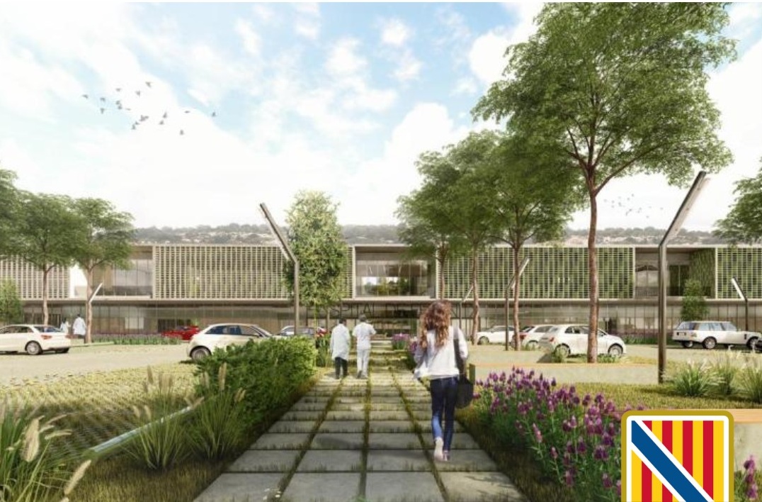 Projecció del futur hospital de Felanitx.