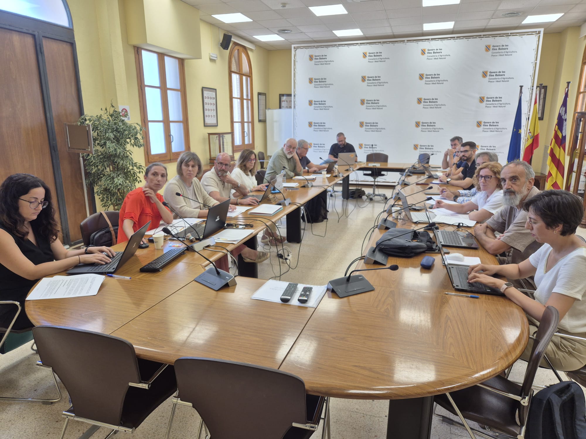  Un moment de la reunió
