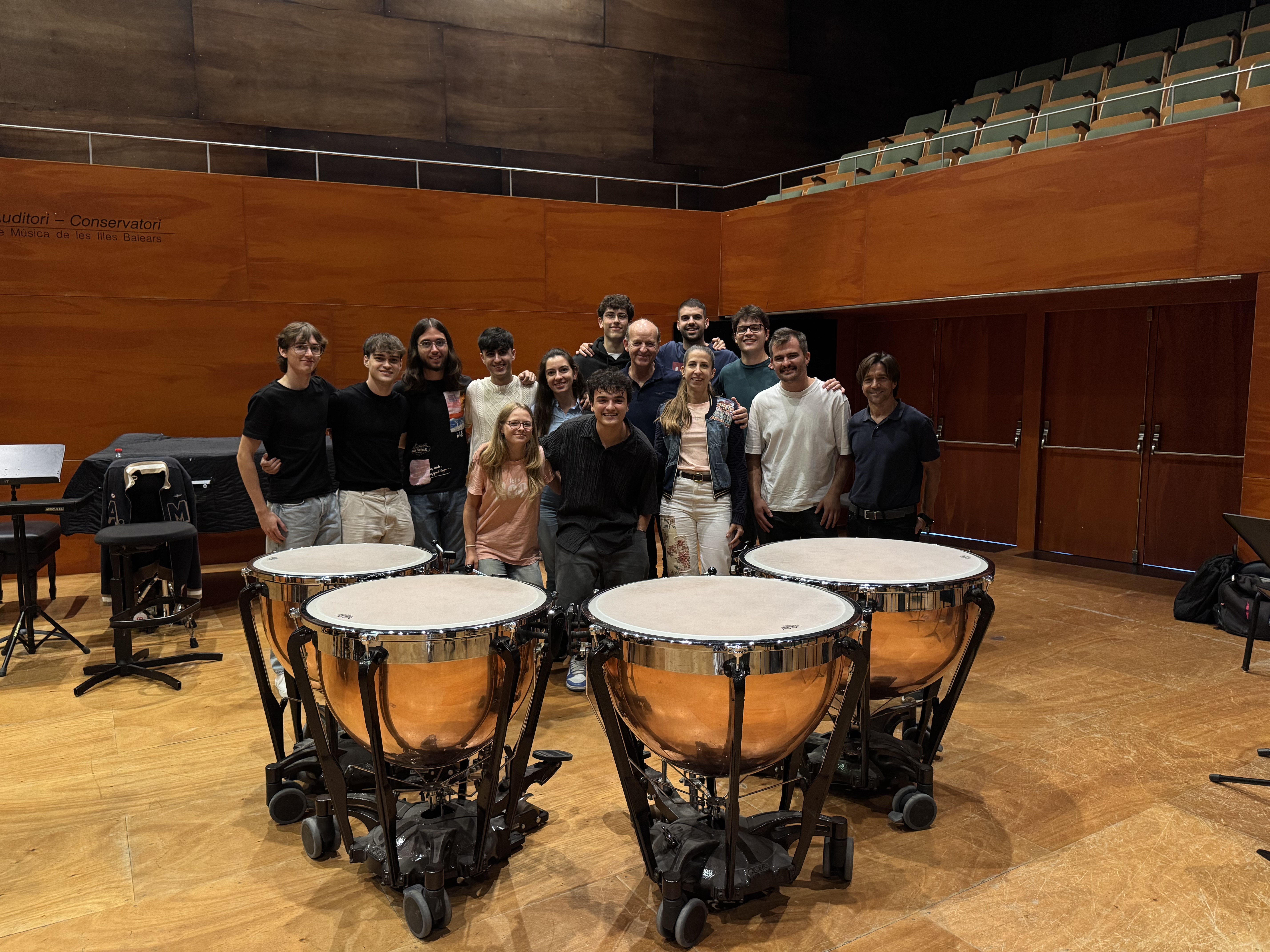 El Conservatori Superior de Música de les Illes Balears acull el timbaler internacional Raymond Curfs dins el programa Excellentia