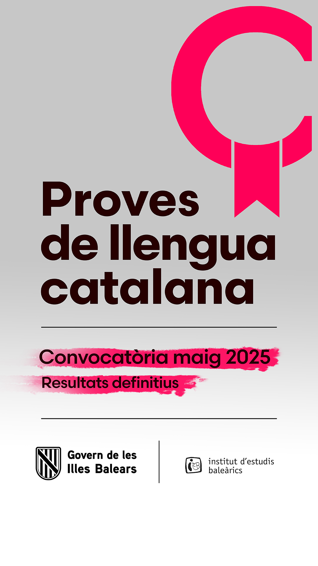 Convocatòria de proves de maig de 2025