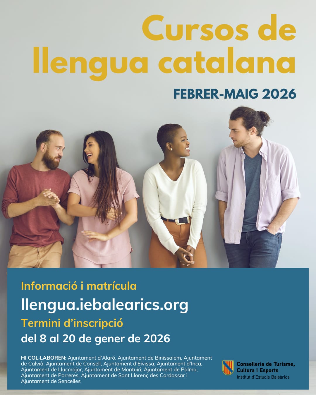 Cartell de nous cursos de llengua catalana