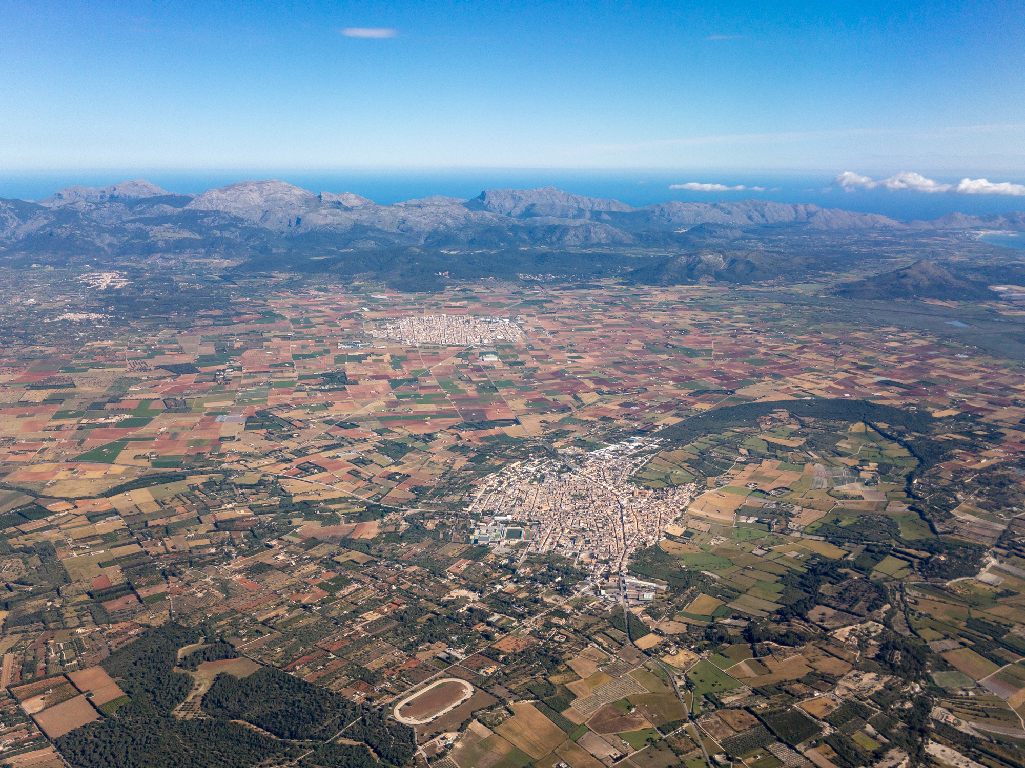 Panoràmica de diversos municipis de Mallorca