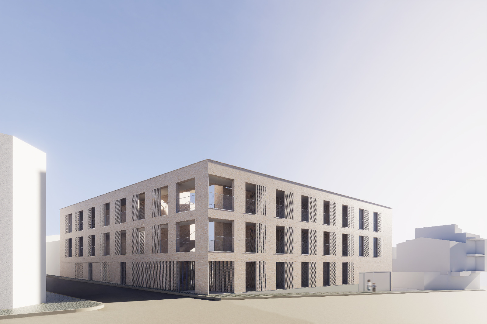 Imatge simulada de la promoció d'habitatges a Artà. 