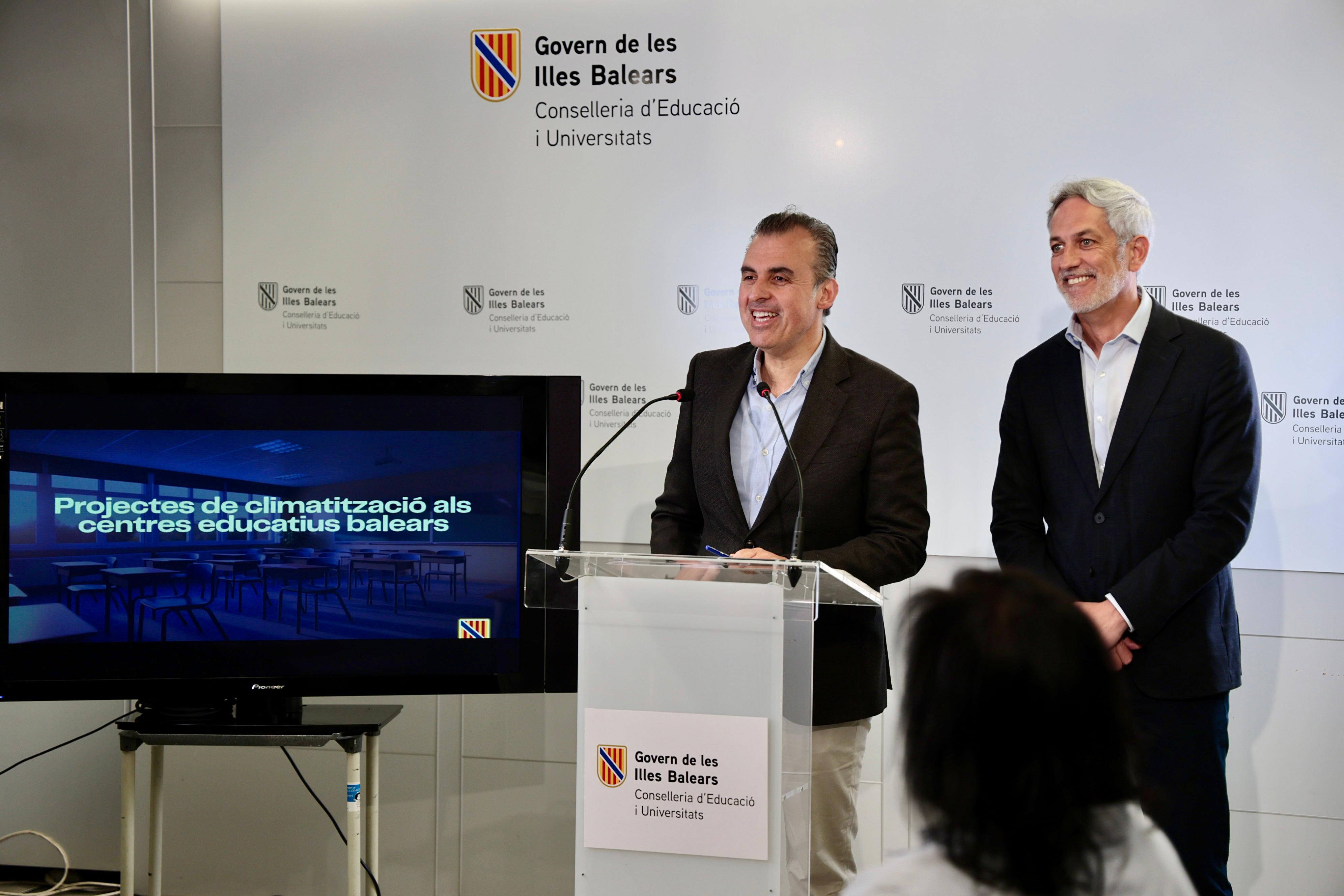 Educació licita la redacció de projectes per millorar la climatització de 12 centres educatius de les Illes Balears