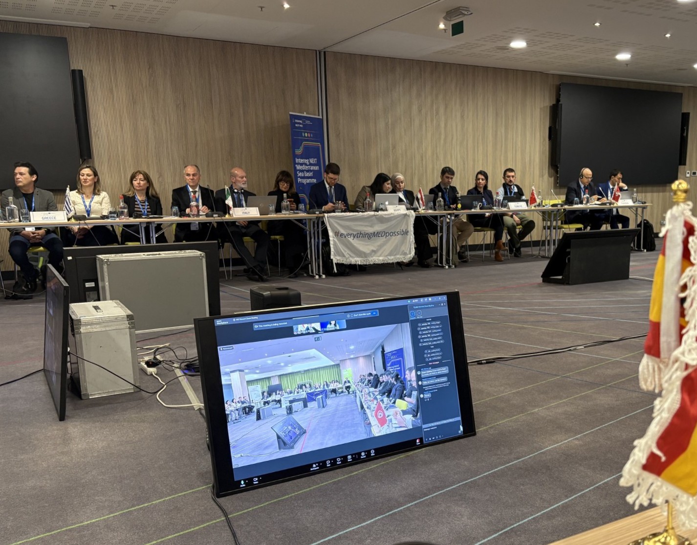 Reunió del Comitè de Seguiment d’Interreg NEXT MED a Brussel·les.