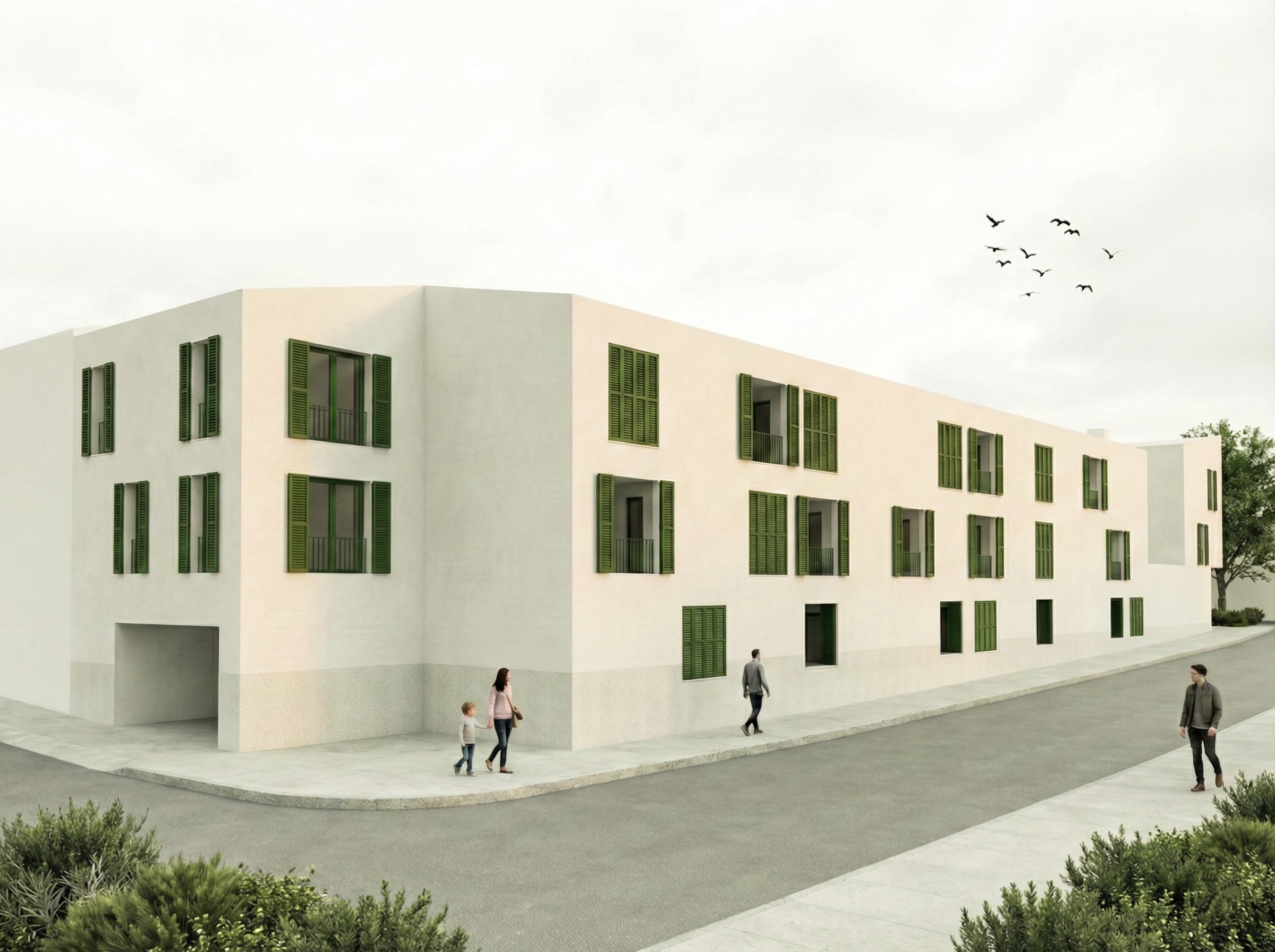 Edifici d'habitatges públics as Mercadal