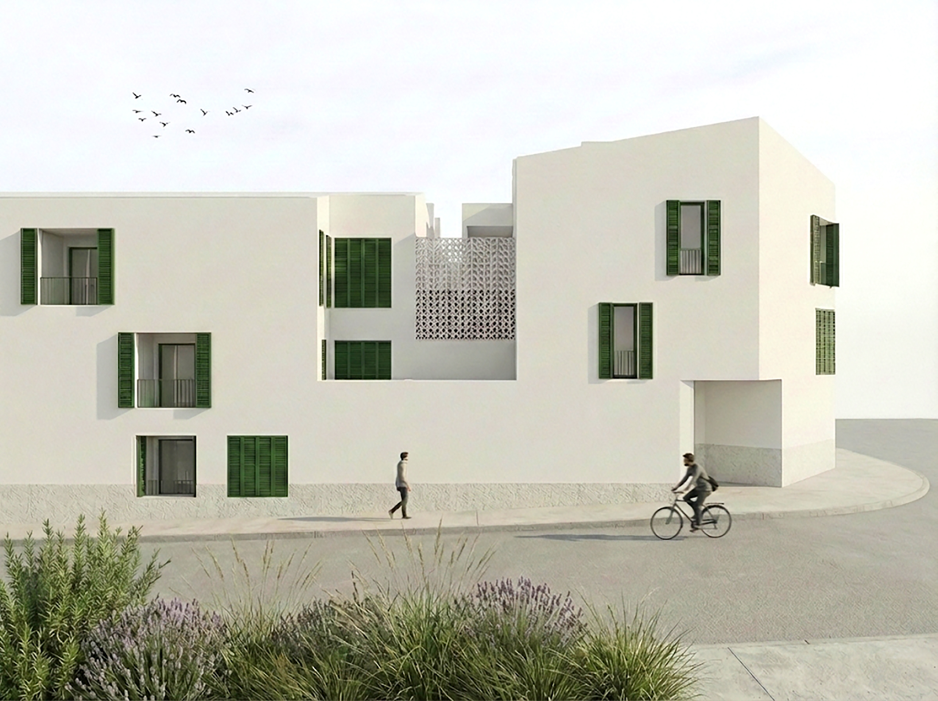 Imatge dels habitatges des Mercadal