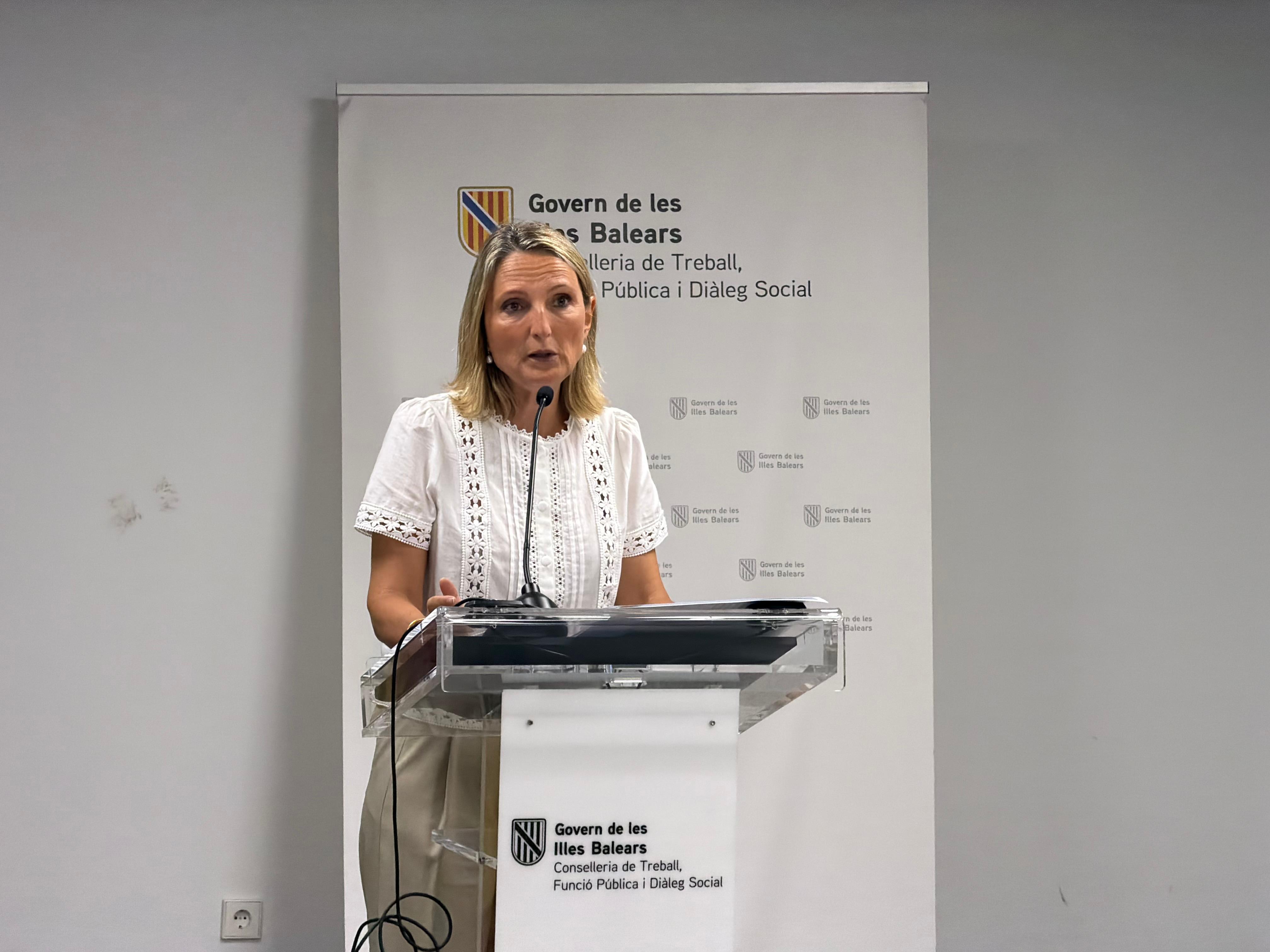 Catalina Cabrer, consellera de Treball, Funció Pública i Diàleg Social