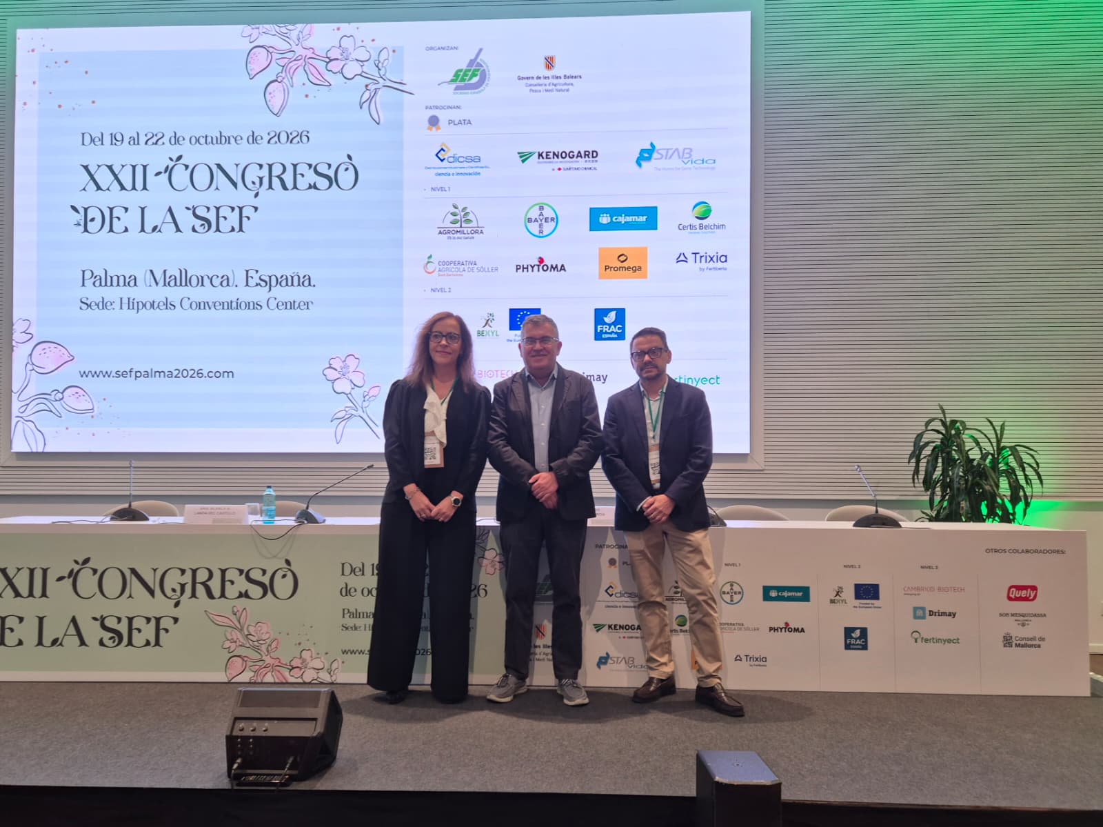 El conseller Simonet en el XXII Congrés de la Societat Espanyola de Fitopatologia.