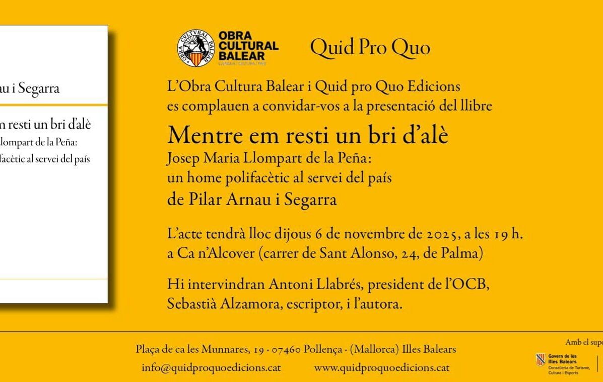 Presentación Mentre em resti un bri d'alè