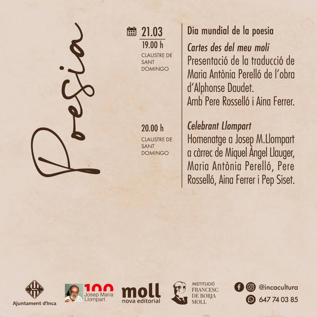 Dia Mundial Poesia Inca Llompart